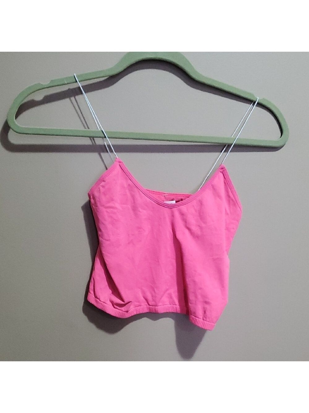Free People Pink Spaghetti Strap Top Size Small
